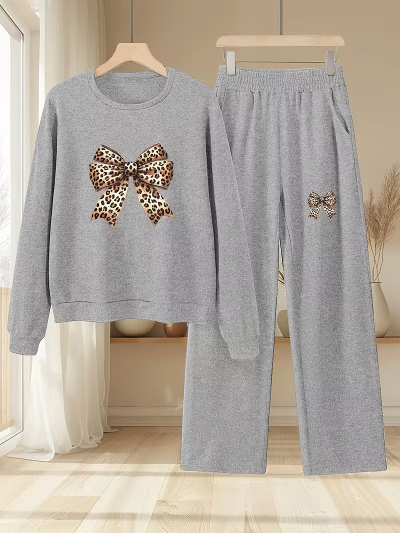 2pcs Set Autumn-Winter New Butterfly Print