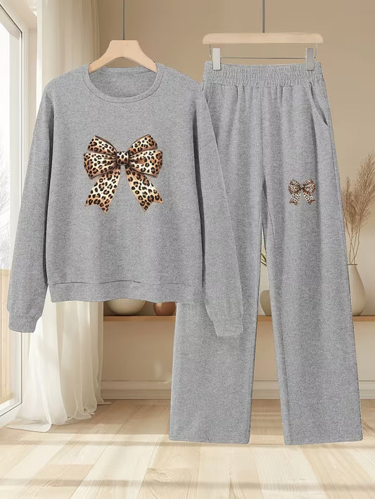 2pcs Set Autumn-Winter New Butterfly Print