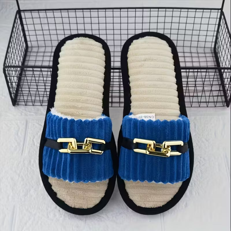 Four Seasons Open-Toe Women's Home Slippers