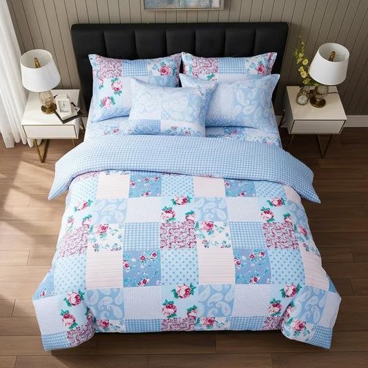 Soft Thick Duvet Cover Set – Textured Pattern Bedding with Pillow Sham