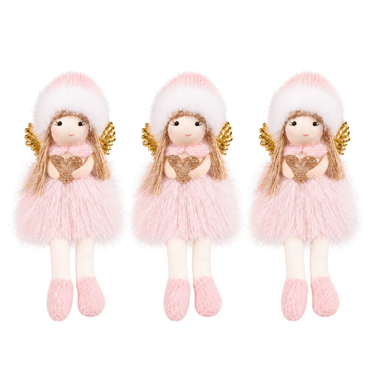 3pcs Christmas Angel Decoration Set