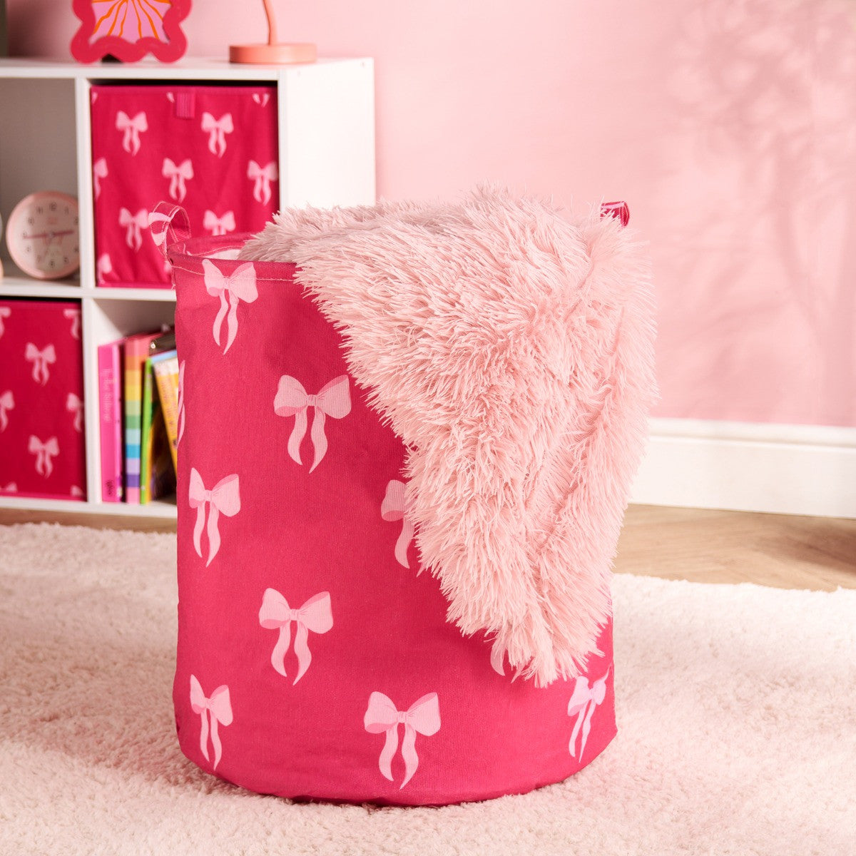 Bow Print Storage Basket