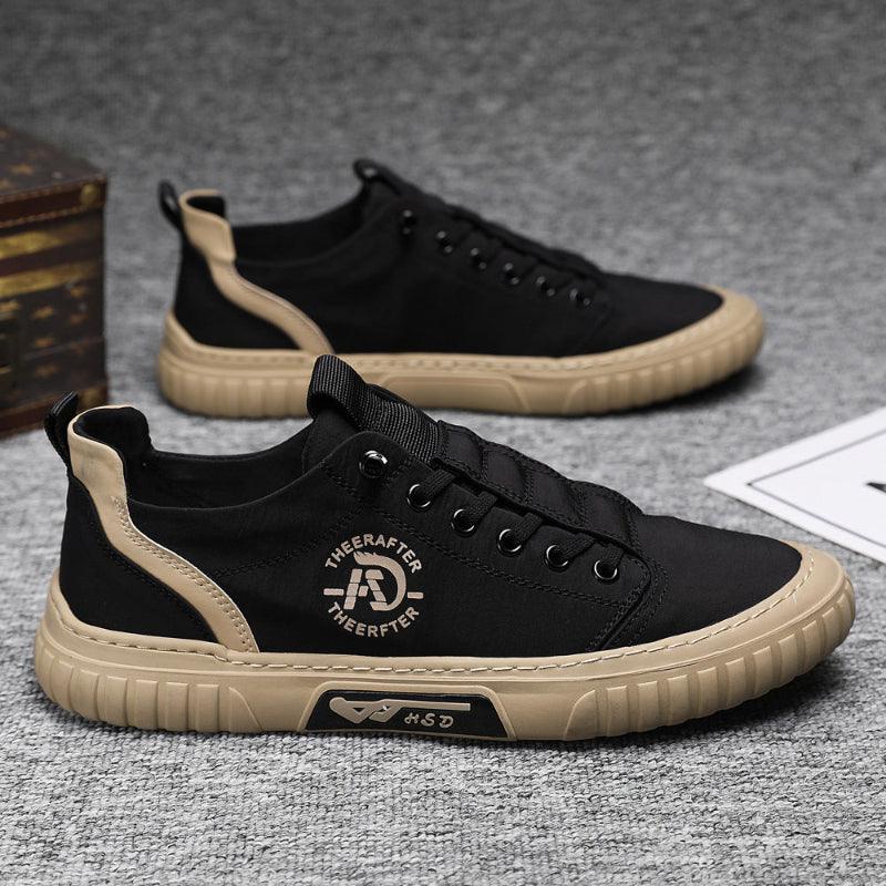 Men Casual Flat Shoes Trend Breathable Canvas