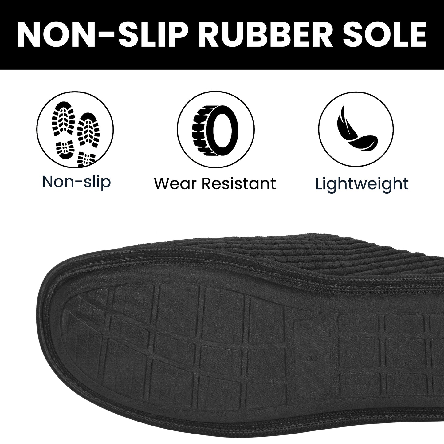 Sock Stack Men's Corduroy Slip On Indoor Slippers Non Slip Memory Foam Warm Thermal Lined Easy Care Slippers For Home Comfort
