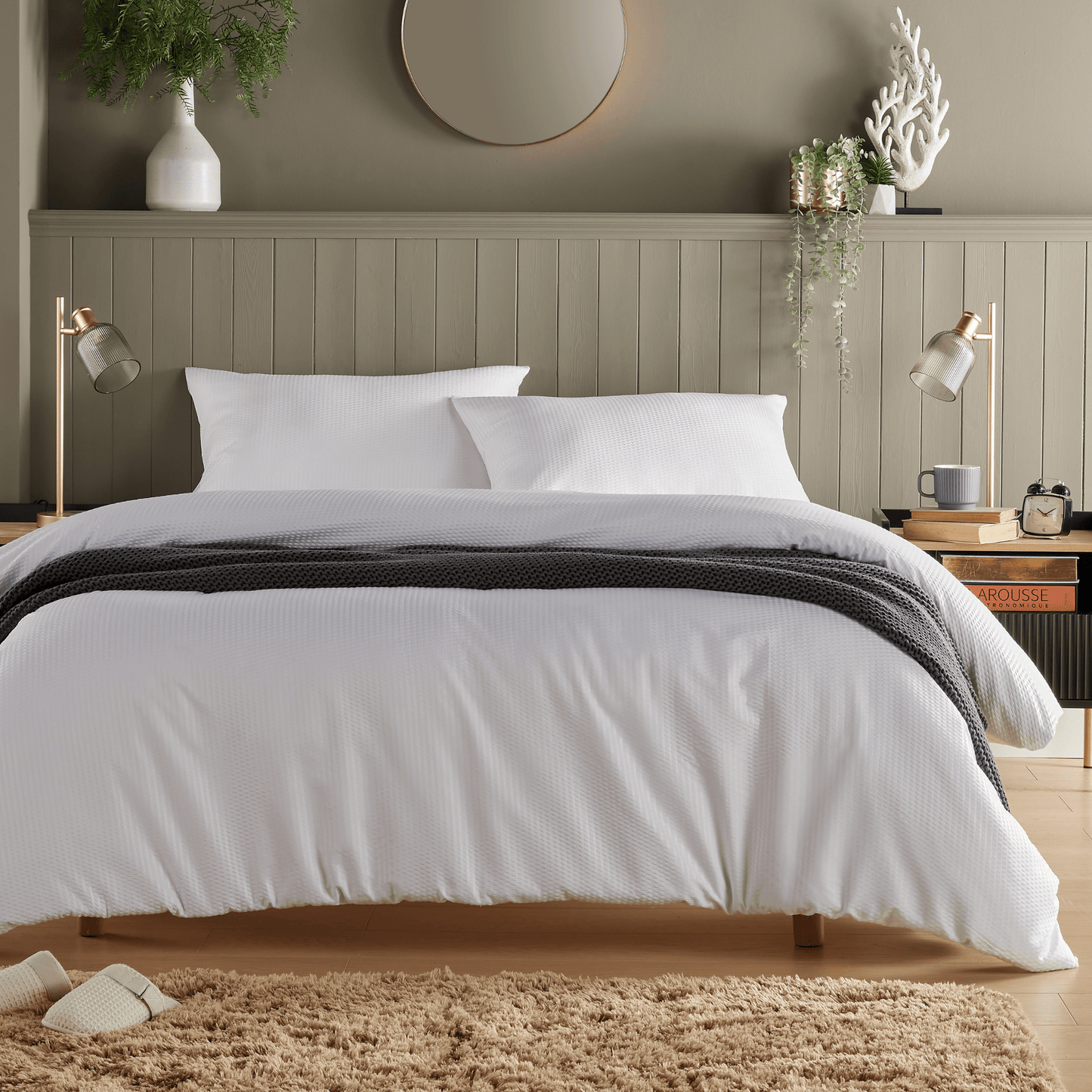 Monaco Seersucker Duvet Cover Set Super Soft Durable Bedding