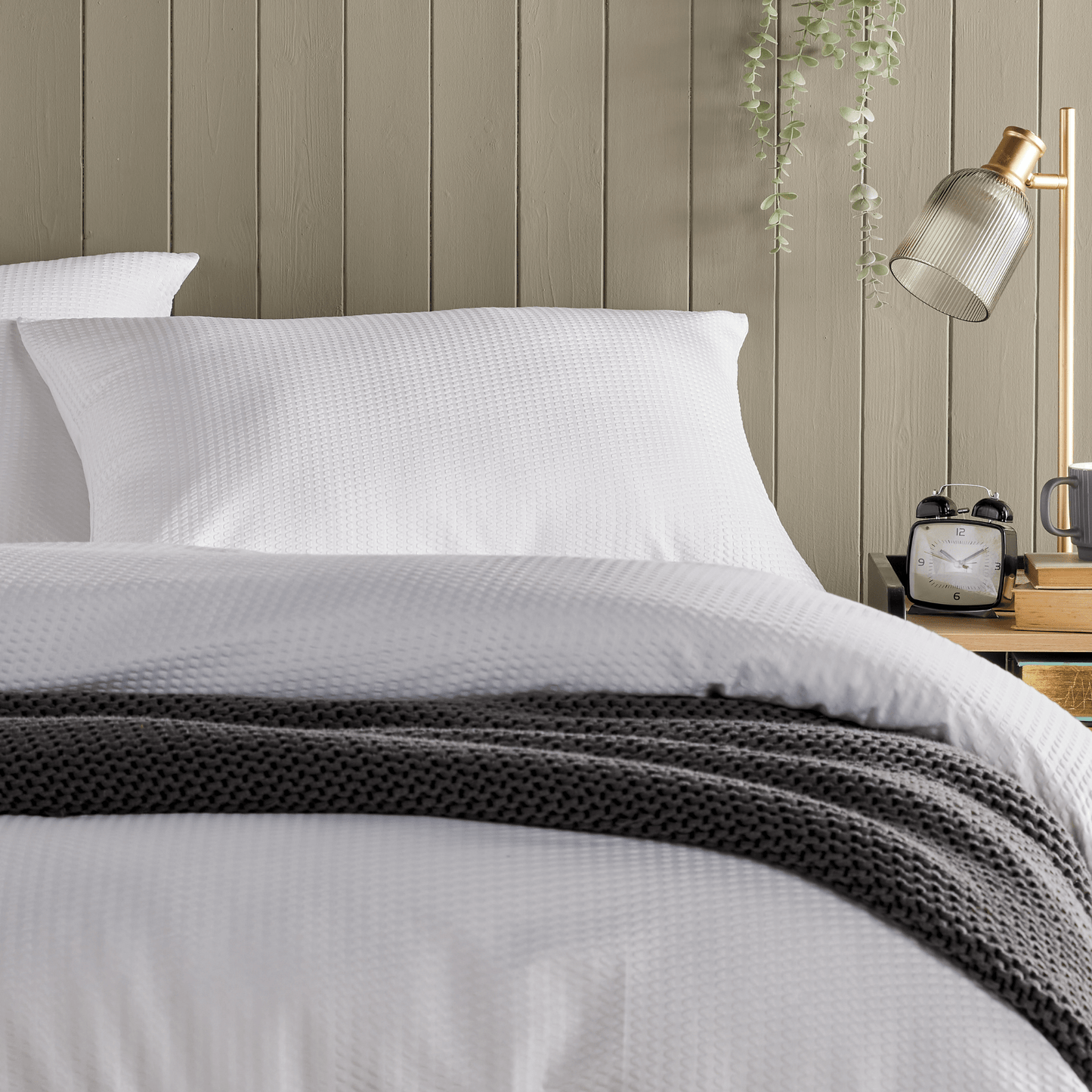 Monaco Seersucker Duvet Cover Set Super Soft Durable Bedding