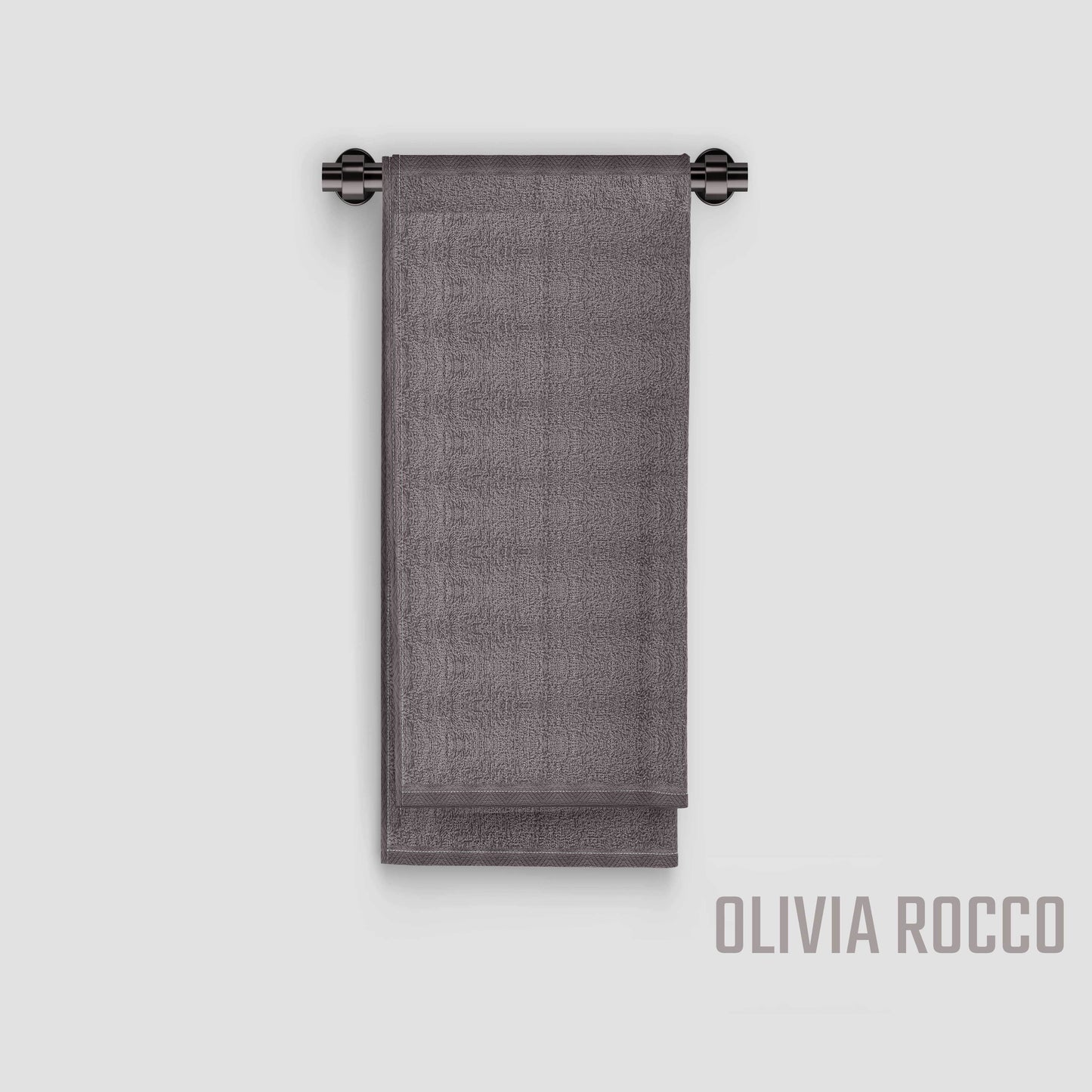 Pack of 4 Large Quick-Drying Lightweight Easycare Indus Valley Cotton Bath Sheets 80x140cm for Home Travel Gym Holidays Multiple Colours by OLIVIA ROCCO