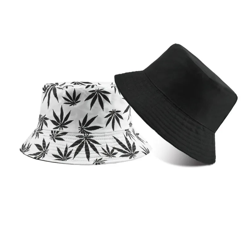 men's simple style solid color flat eaves bucket hat