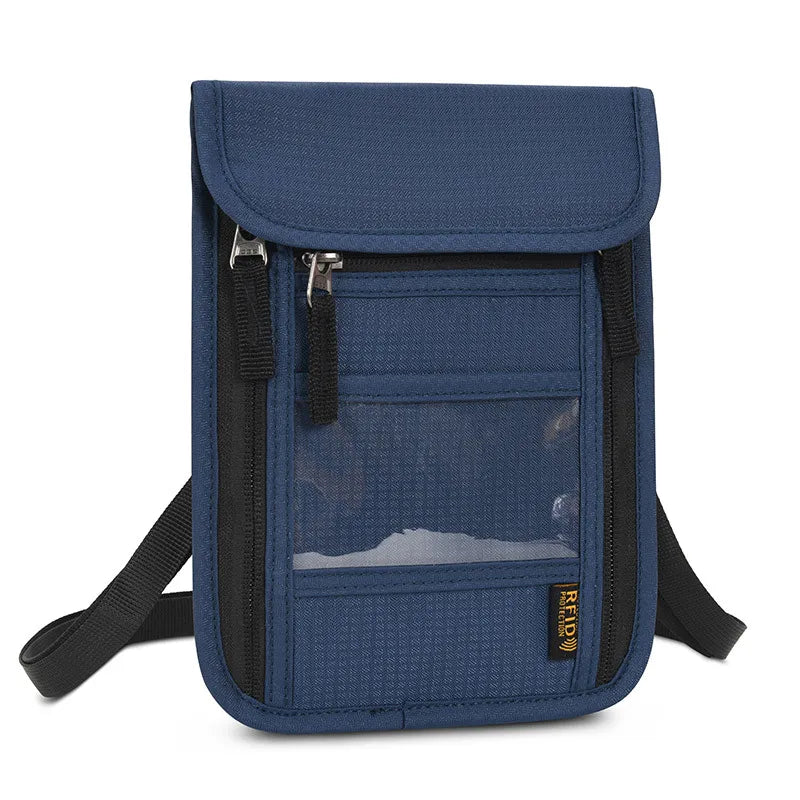 Unisex Basic Solid Color Nylon Waterproof Passport Holders