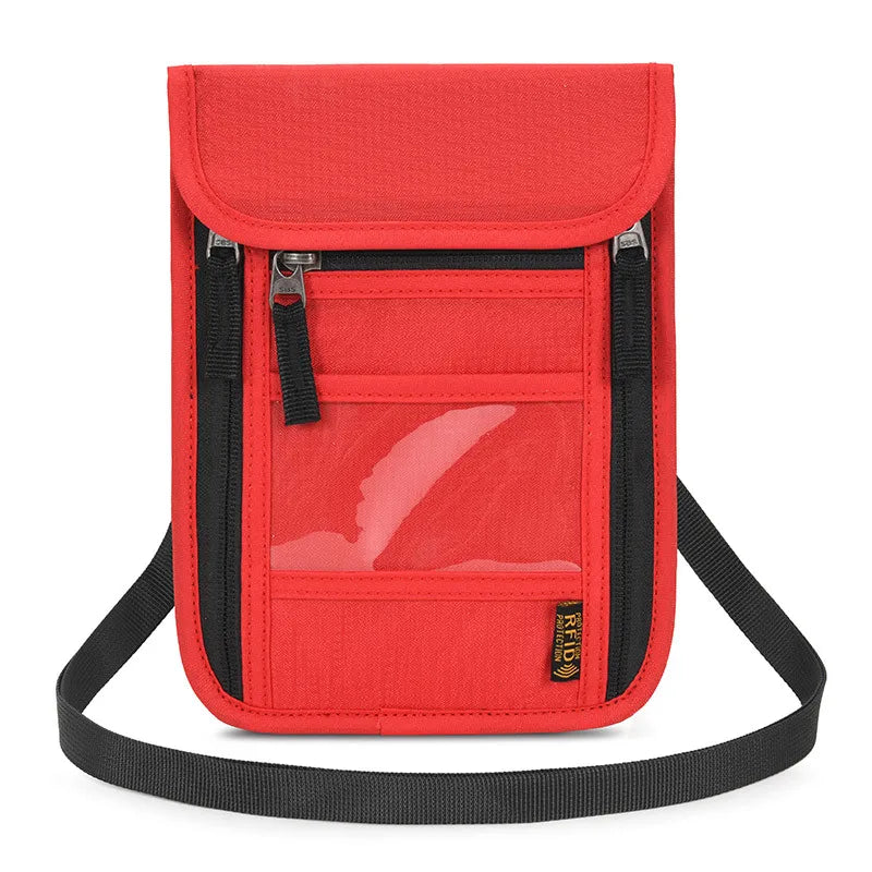 Unisex Basic Solid Color Nylon Waterproof Passport Holders