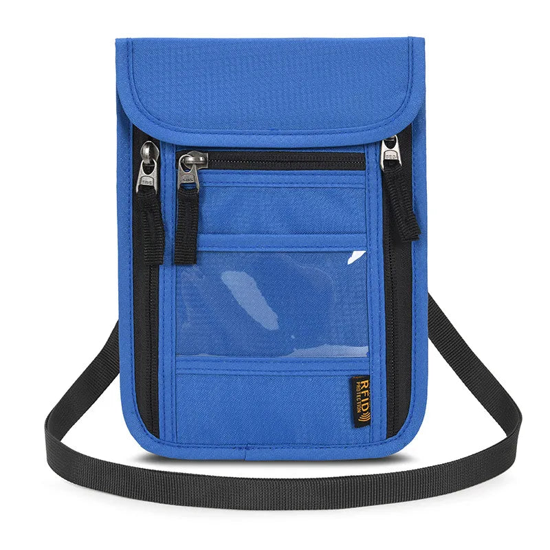 Unisex Basic Solid Color Nylon Waterproof Passport Holders