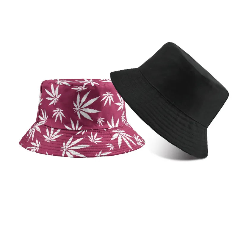men's simple style solid color flat eaves bucket hat