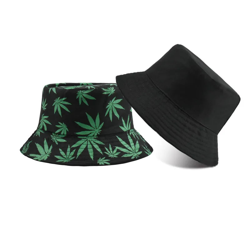 men's simple style solid color flat eaves bucket hat