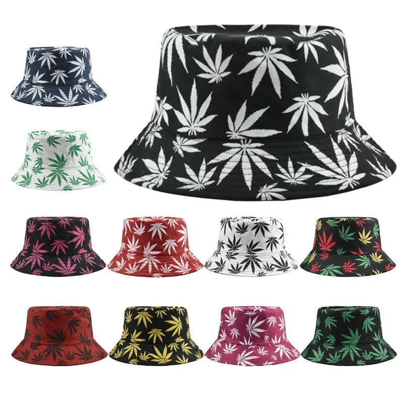 men's simple style solid color flat eaves bucket hat