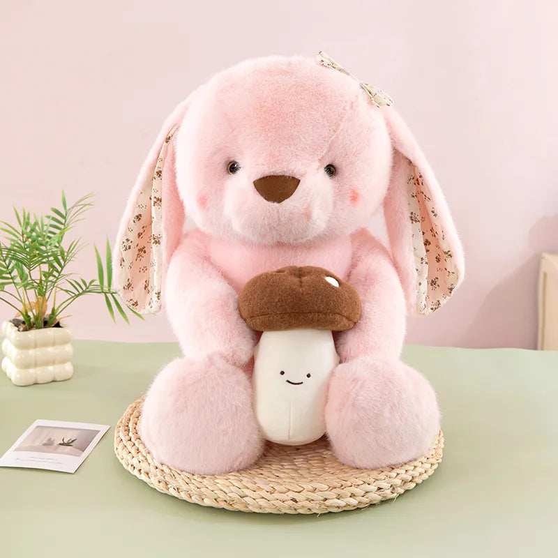 Adorable Long-Eared Rabbit Doll Plush Toy Children's Soothing Doll Birthday Gift Hanging Ear Rabbit Cloth Doll