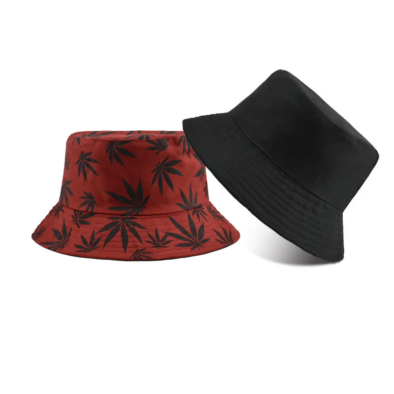 men's simple style solid color flat eaves bucket hat