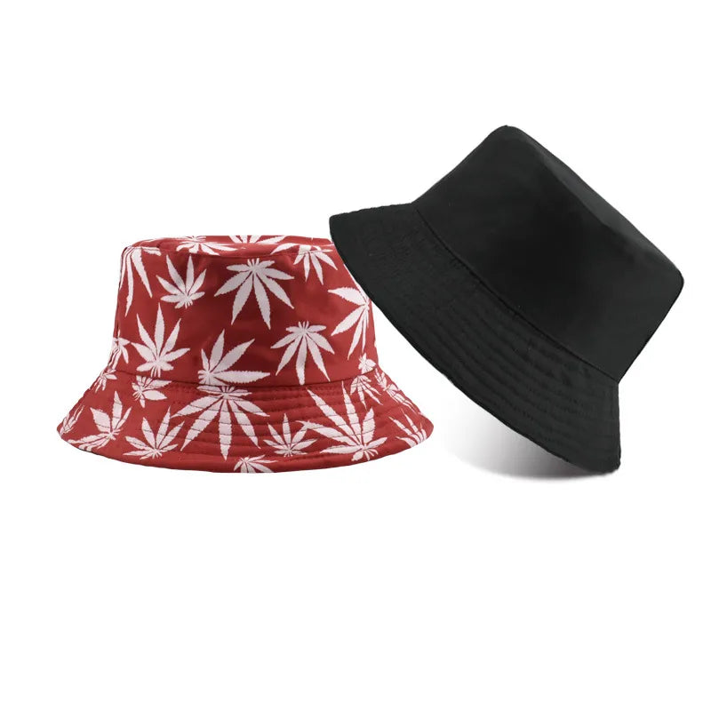 men's simple style solid color flat eaves bucket hat