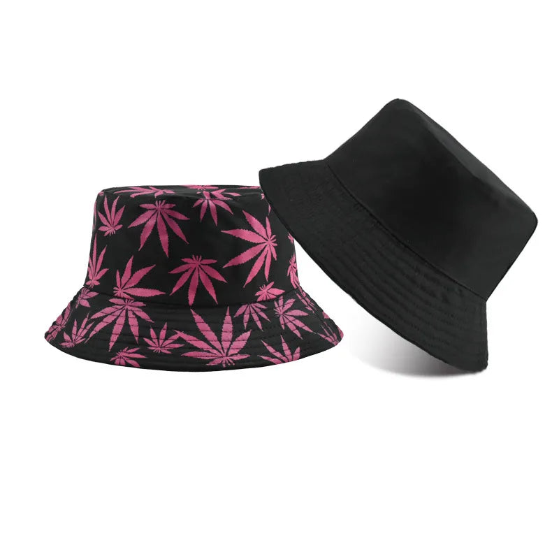 men's simple style solid color flat eaves bucket hat