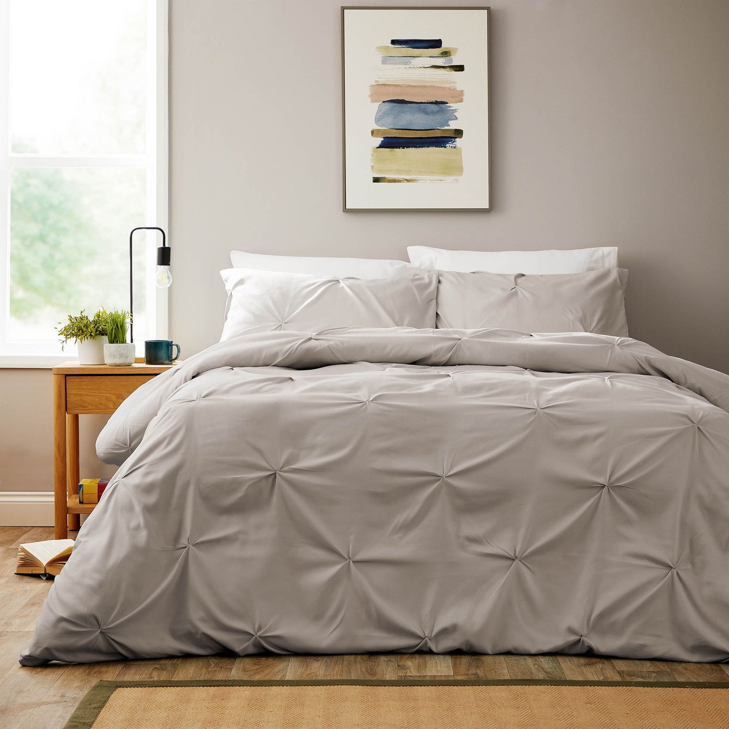 Textured Pintuck Ruffles Pleated Microfibre Duvet Cover Sets