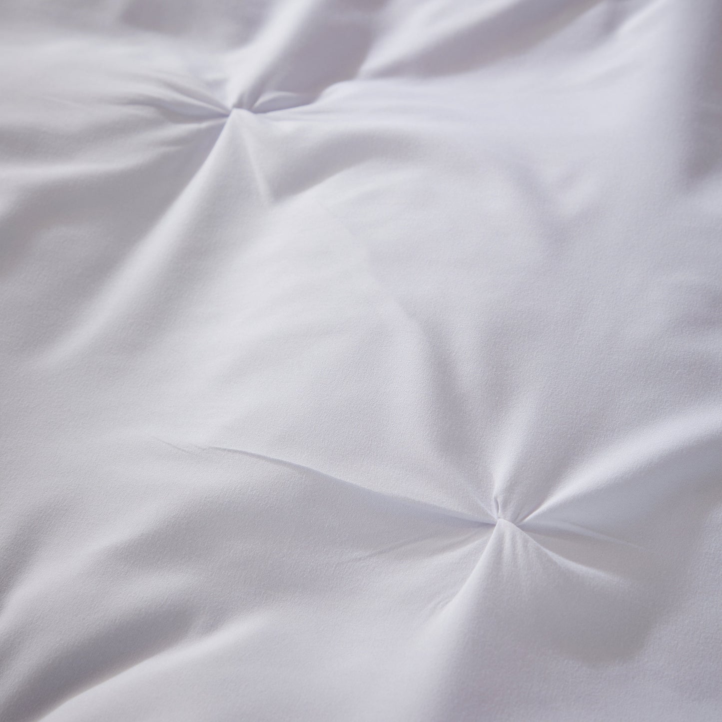 Pintuck White Microfibre Duvet Cover Set
