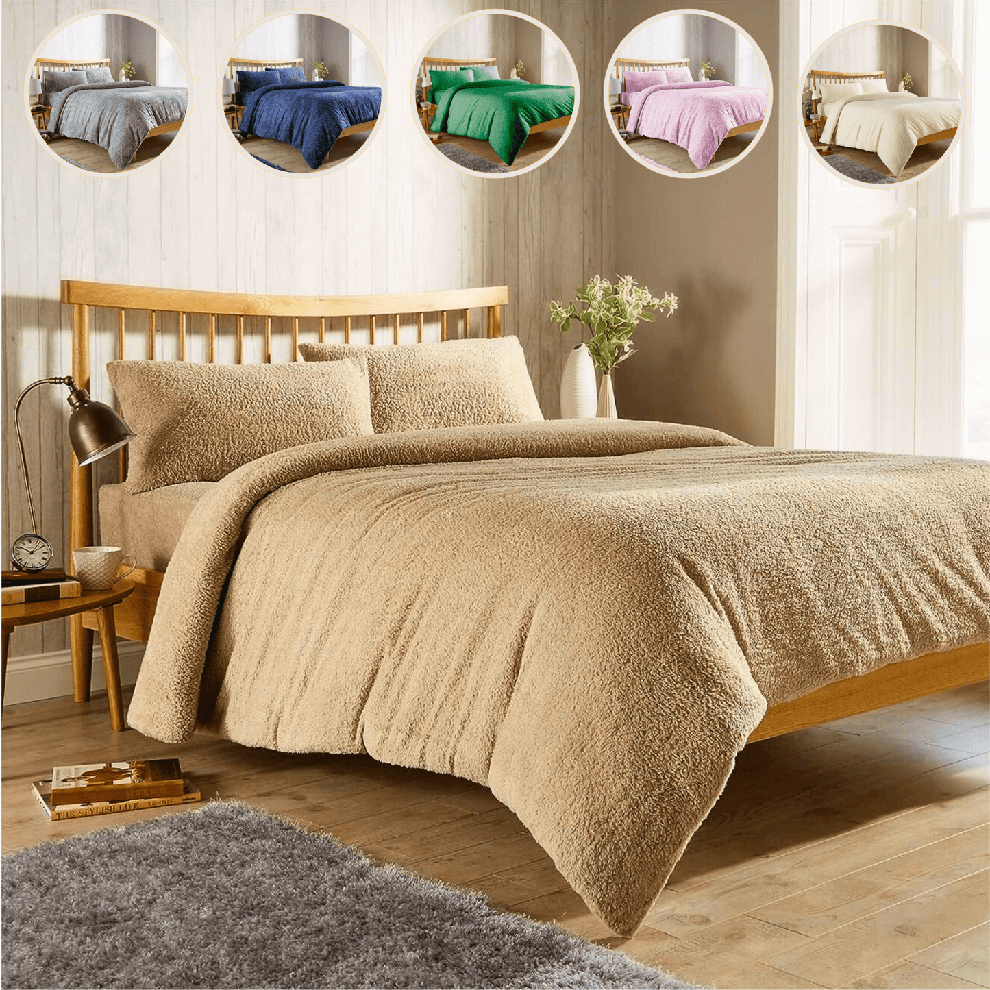 Teddy Fleece Duvet Cover Set