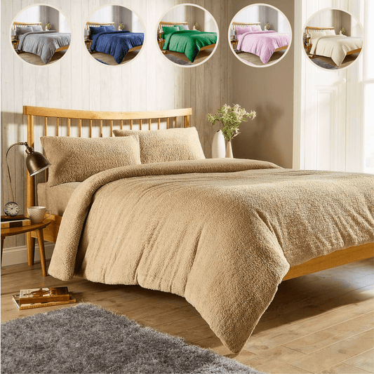 Teddy Fleece Duvet Cover Set