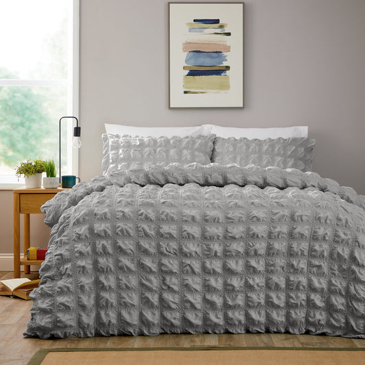 Soho Grey Microfibre Duvet Cover Set