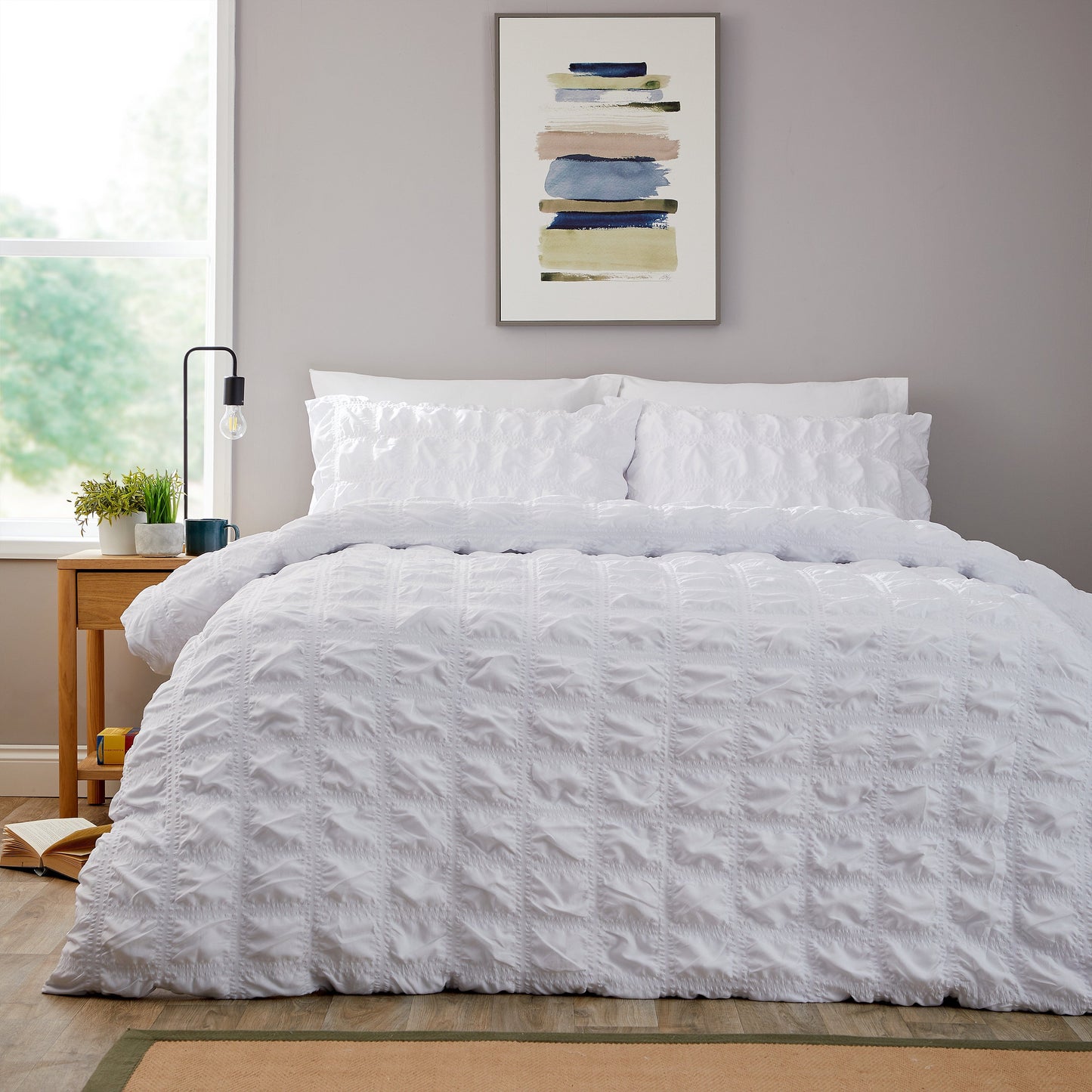 Textured Pintuck Ruffles Pleated Microfibre Duvet Cover Sets