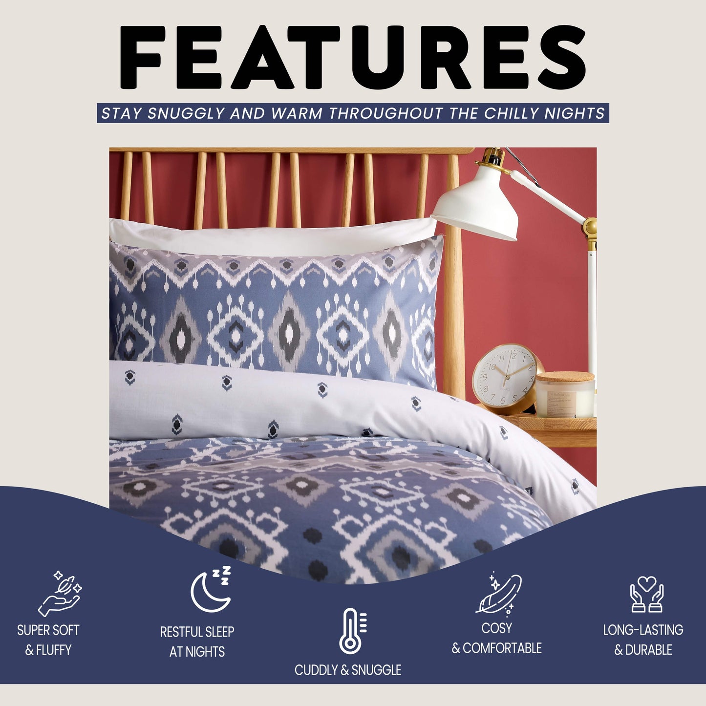 Taxila Duvet Cover Set Easy Care Quilt Covers