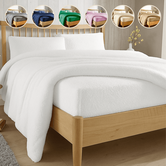 Teddy Fleece Extra Deep Fitted Sheet