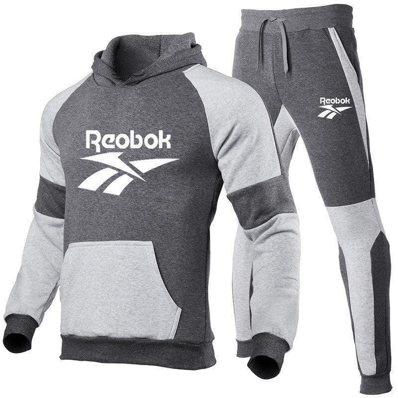 Trendy Unisex Printed Hoodie Sports Tracksuit Set