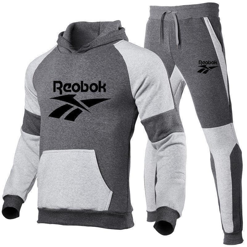 Trendy Unisex Printed Hoodie Sports Tracksuit Set