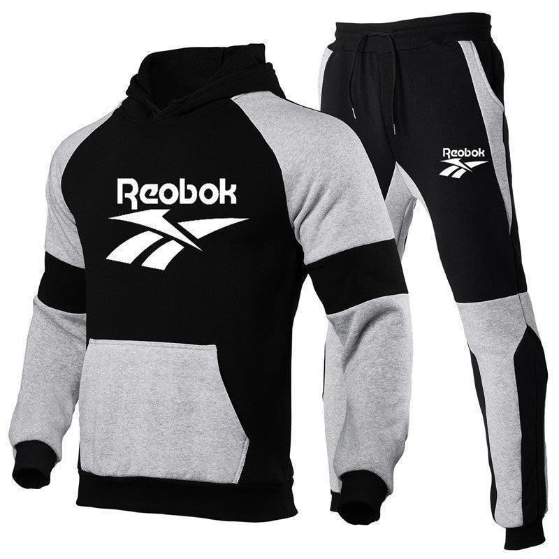 Trendy Unisex Printed Hoodie Sports Tracksuit Set