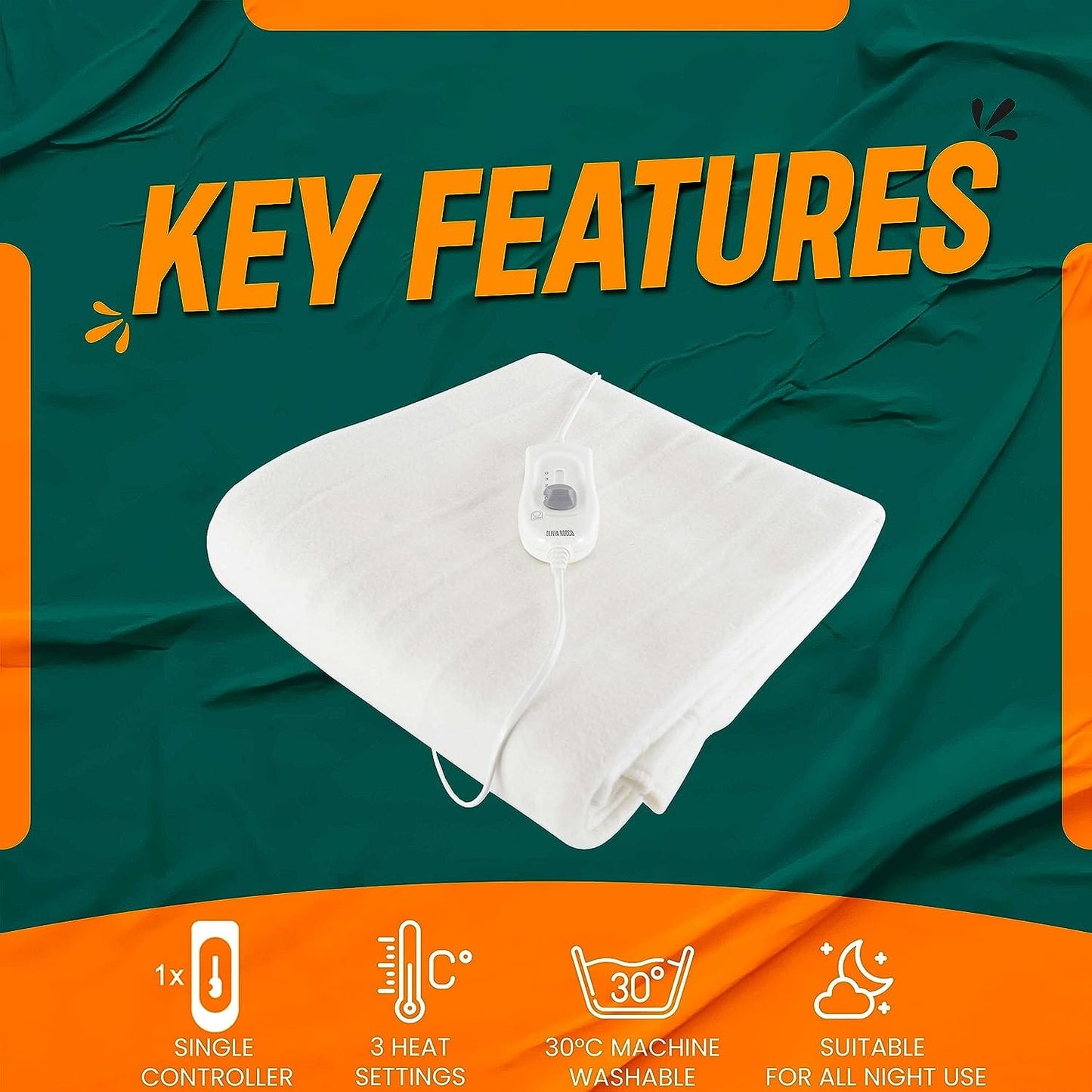 Ultra Soft Electric Heated Underblanket