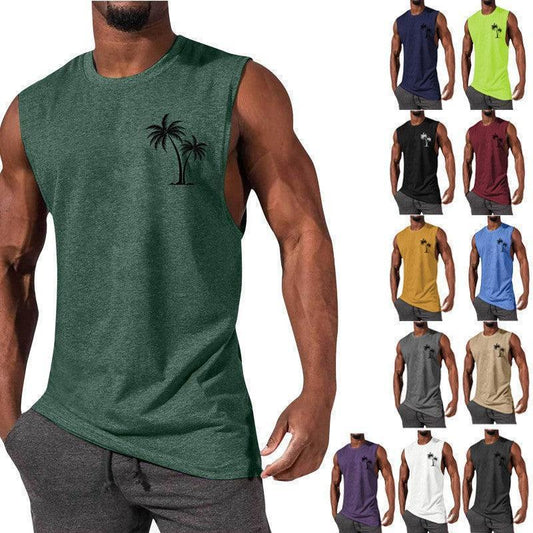 Unique Summer Beach Sleeveless Fitness T-Shirt
