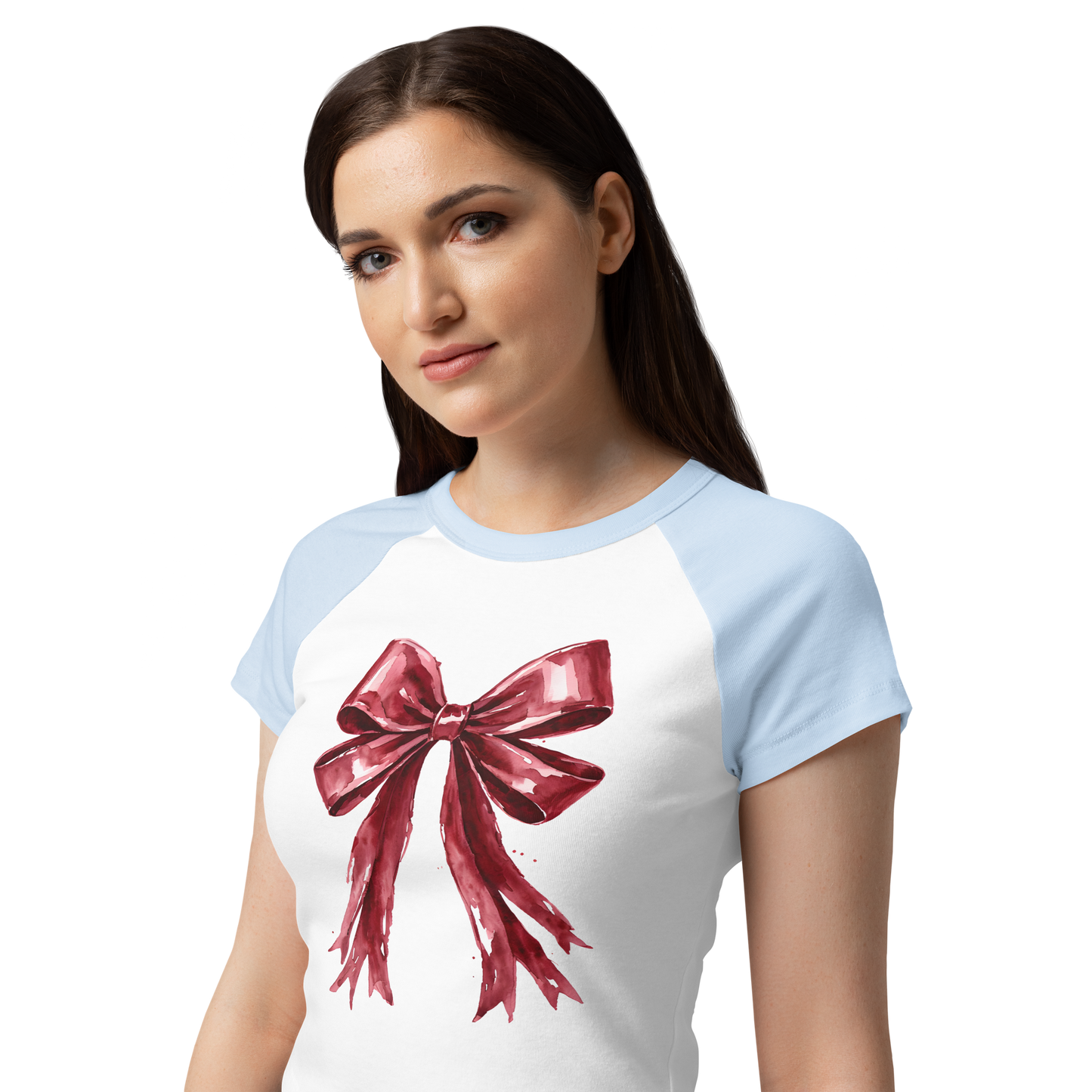Women’s micro rib raglan baby tee