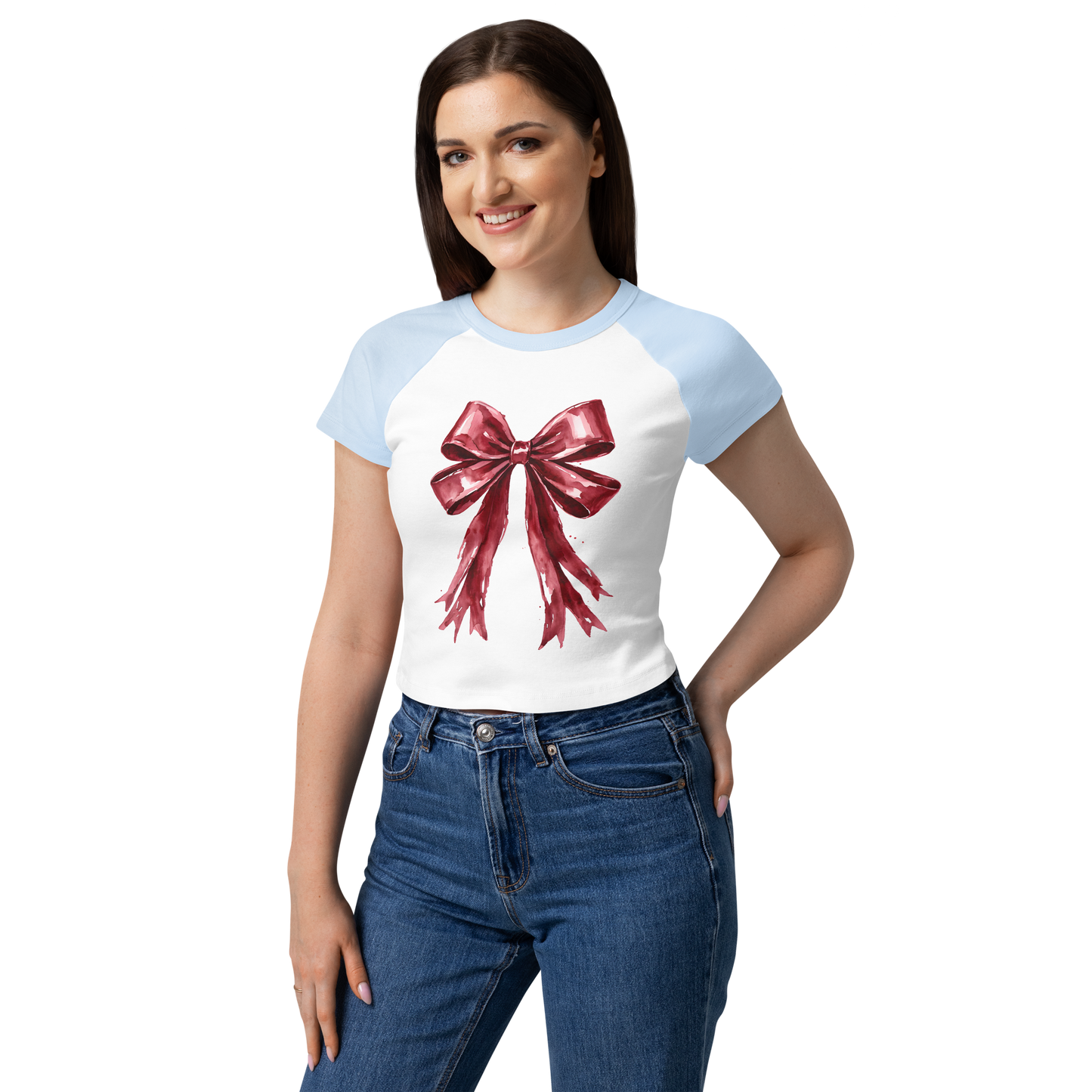 Women’s micro rib raglan baby tee