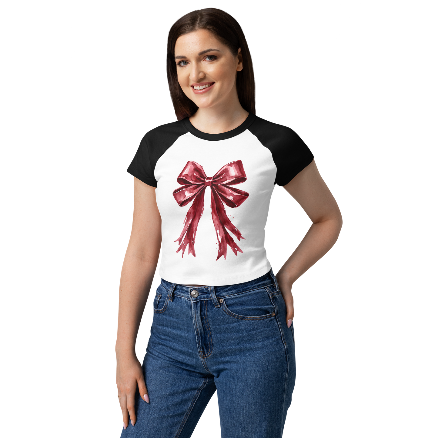 Women’s micro rib raglan baby tee