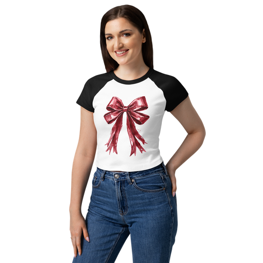 Women’s micro rib raglan baby tee