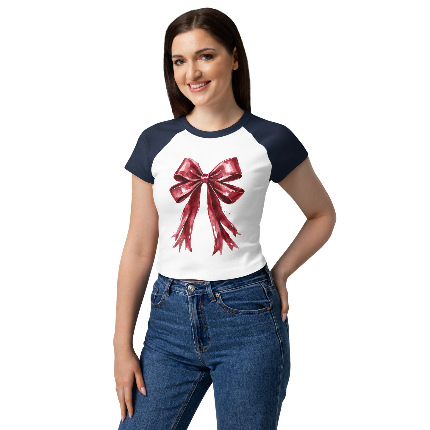 Women’s micro rib raglan baby tee