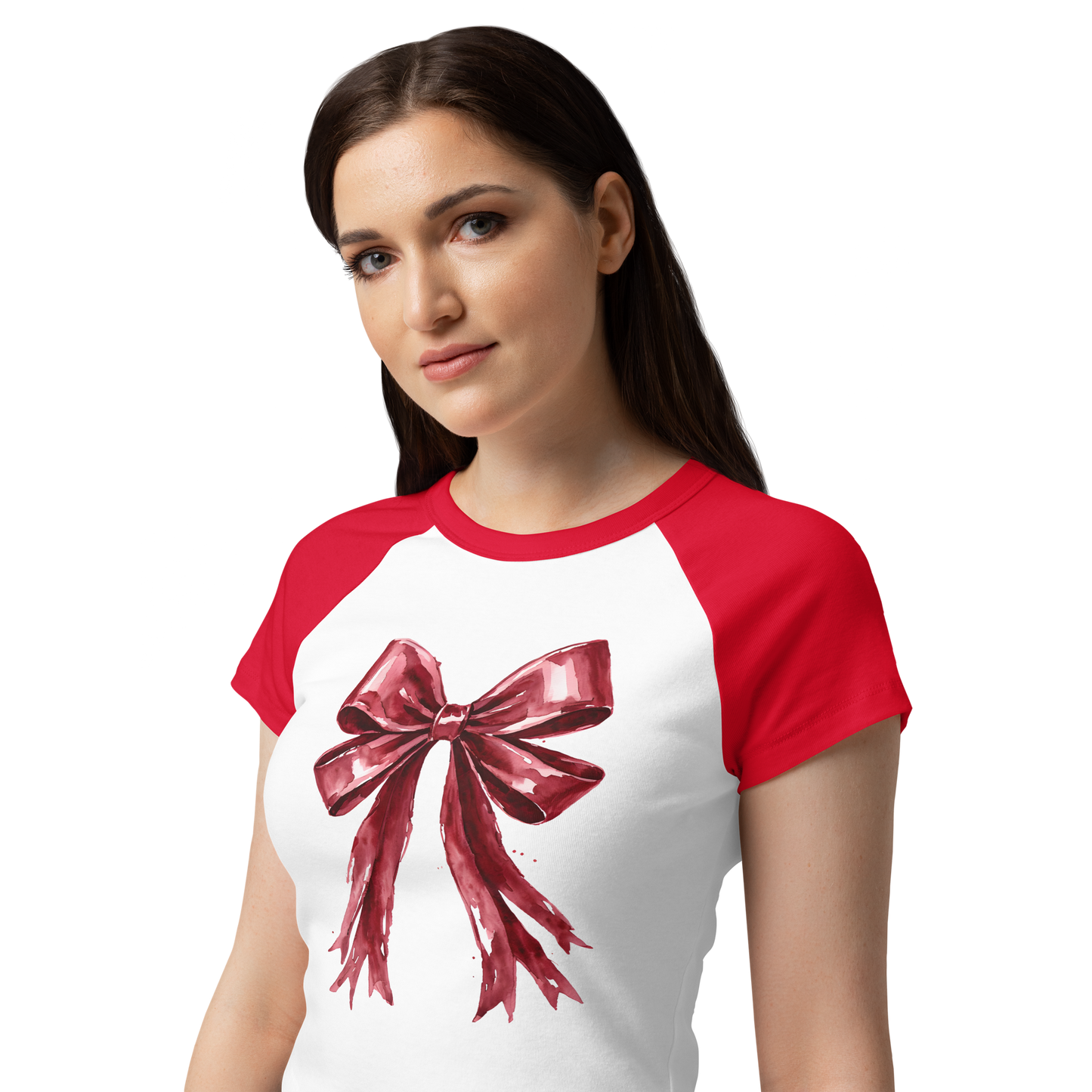 Women’s micro rib raglan baby tee