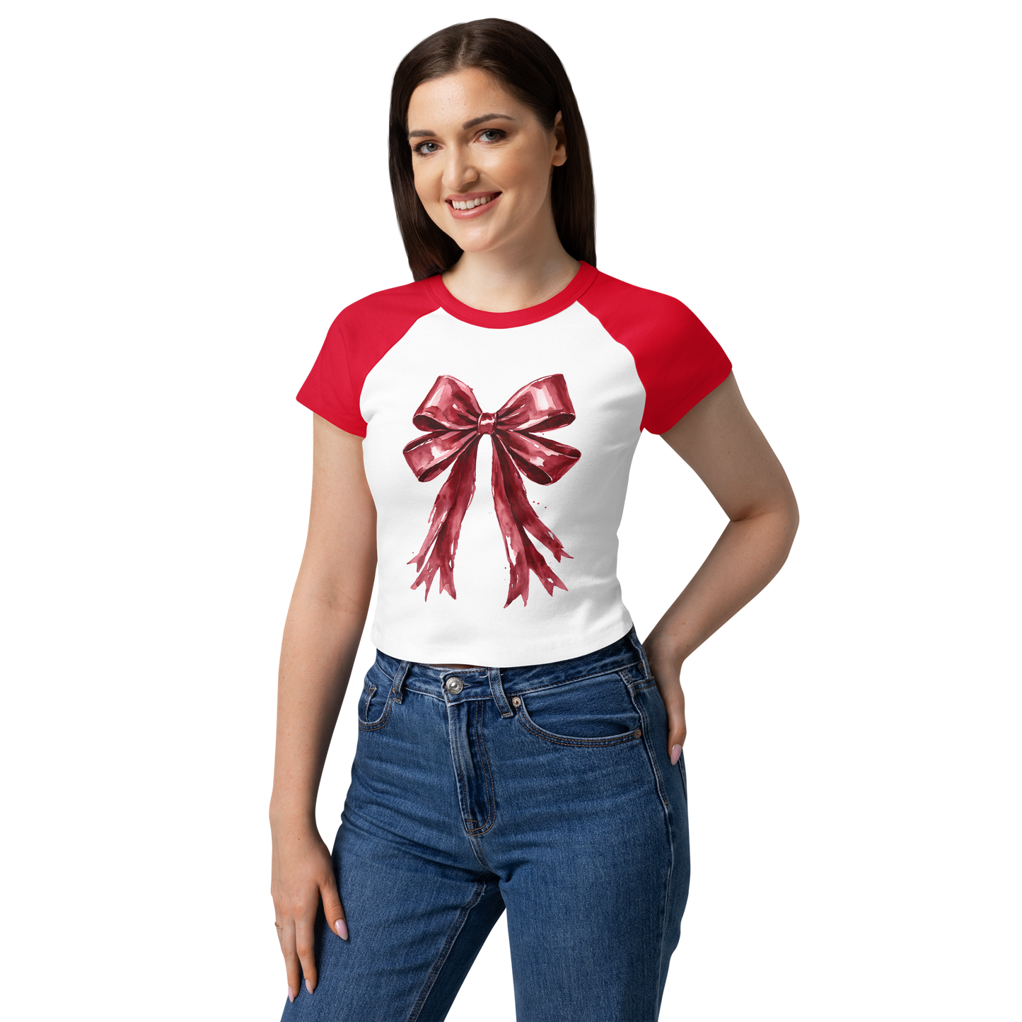 Women’s micro rib raglan baby tee