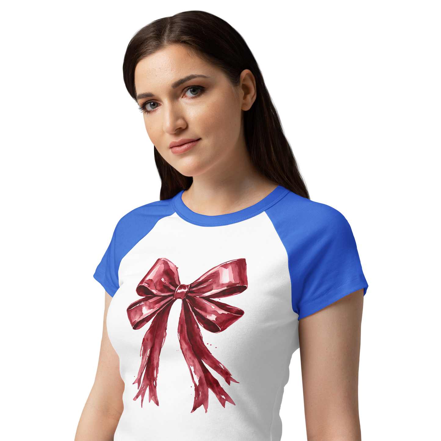 Women’s micro rib raglan baby tee