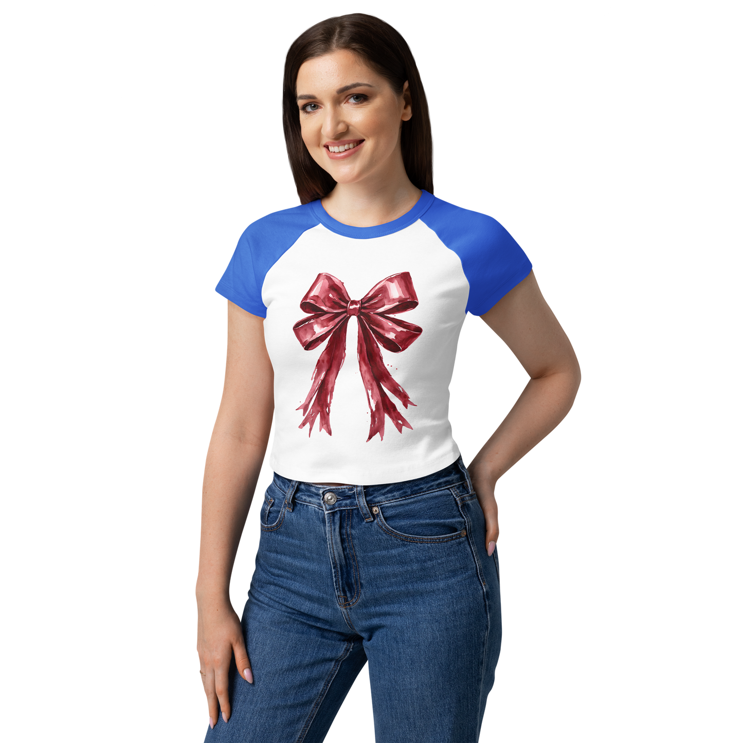 Women’s micro rib raglan baby tee